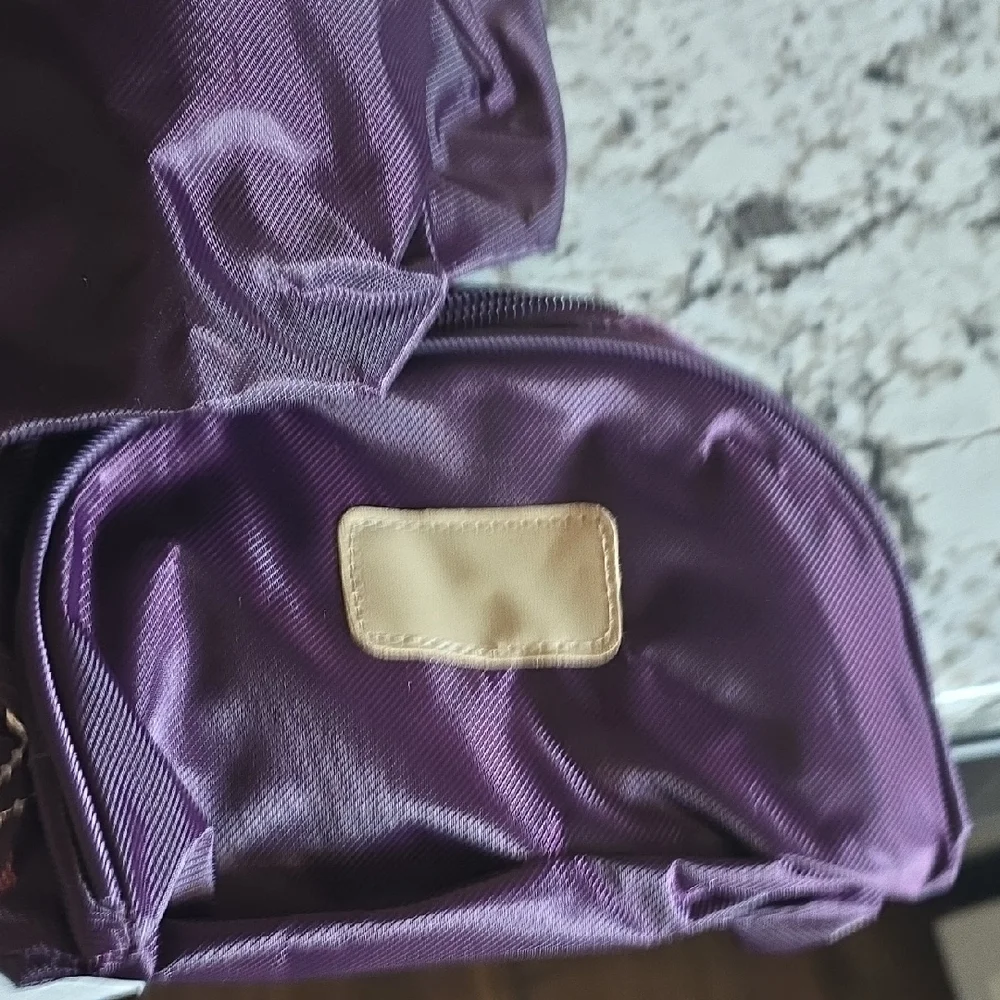 NWT 3 pc Travel Set Waterproof Purple Fabric Bundle
